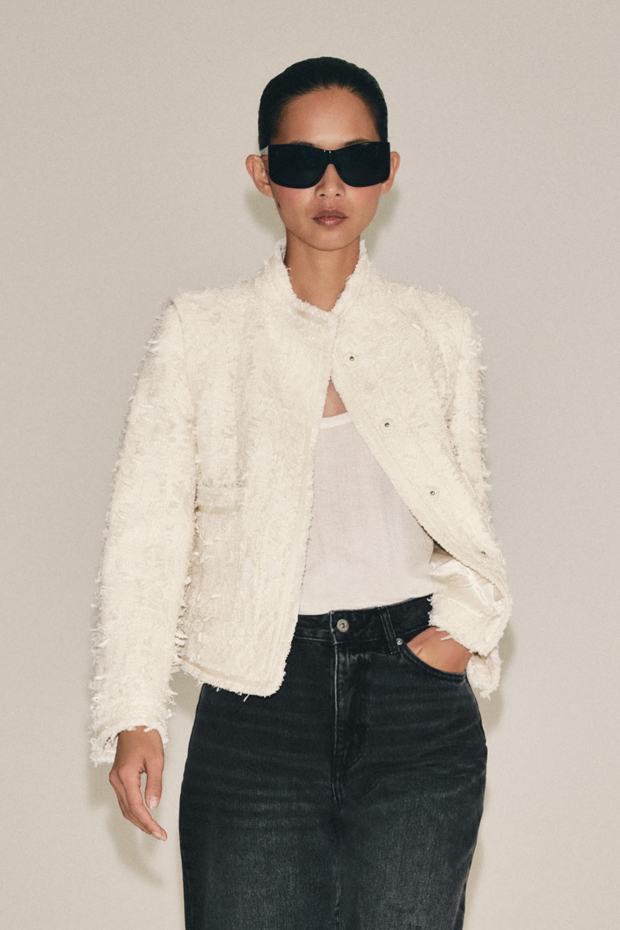 ZW COLLECTION HIGH-NECK JACKET